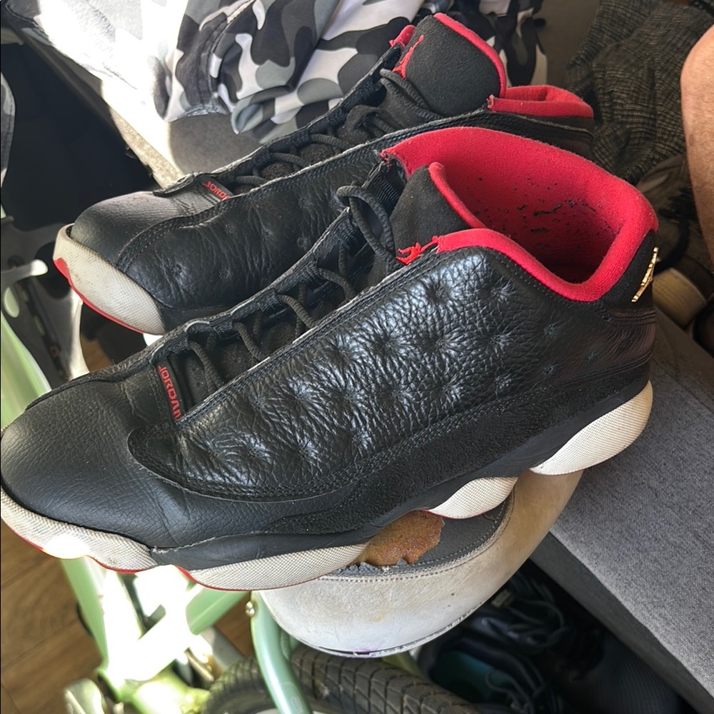 Jordan Black and Red Sneakers